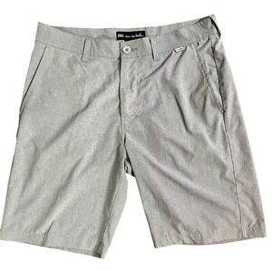 Travis Mathew Golf Shorts Hybrid Lightweight‎ Gray Size 32